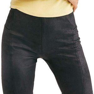 Free People Faux Suede Mid-Length Biker Shorts